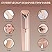 Facial Hair Remover for Women – Electric Face Razor with Light, Hair Removal for Upper Lip, Chin & Cheeks – Color Champagne