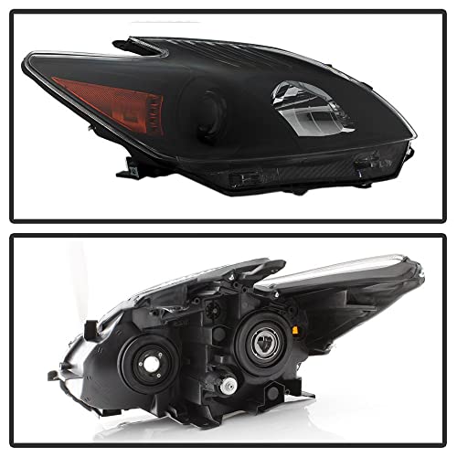Acanii - For Upgrade Black 2010-2011 Toyota Prius Halogen Headlights Headlamps Driver + Passenger Side #TOP1