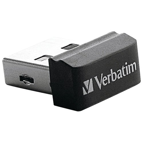 Verbatim 4GB Store 'n' Stay USB 2.0 Flash Drive, Black 97462