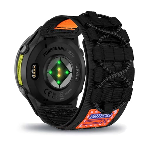 �R���p�`�u�� Garmin Forerunner 970 Quickfit 22mm�o���h�p �A�b�v���E�H�b�` �ƌ݊������� ���� �����Y ���߉\ �ʋC���̗� ���i�e���i�C������ �ւ��X�|�[�c �\���� �v ���v�X�g�� �ґg �����x���g �y�� �L�k�\�t�g 