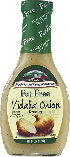 Maple Grove Farms Fat Free Salad Dressing, Vidalia Onion, 8 Ounce (Pack of 12)