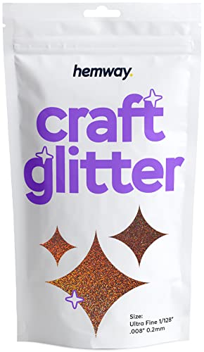 Hemway paillettes artisanat bronze holographique 100g très fin