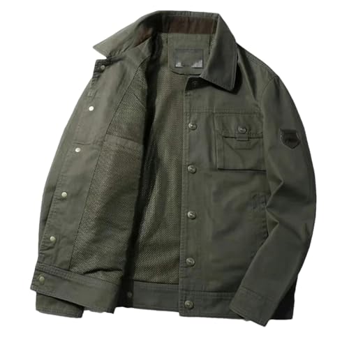Veste cargo imperméable pour homme coupe-vent de sport fin et léger