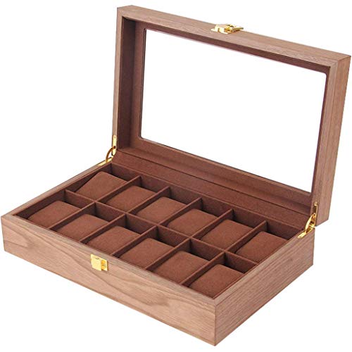 Rage Box aus Massivholz für Armbanduhren, Organizer aus Holz für den Tisch, für die Kommode