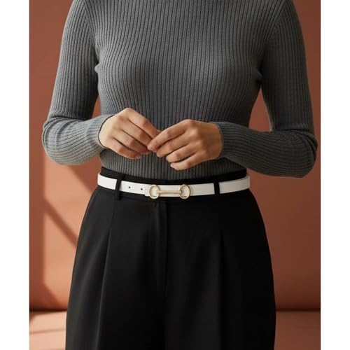 Image of CRUSSET Stylish Faux Leather Waist Belt for Women -Jeans & Dresses - Fashionable & Comfortable