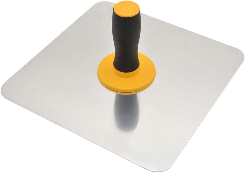 5 Packs Aluminium Plastering Hawk with Soft Grip Handle, Plaster Mortar Board Holder Finishing Plastering Tool for Cement, Mortar, Drywall (5, 11.8"x11.8")