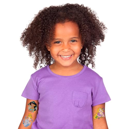 Genérico Tatuagem Temporária Princesas para Crianças - 12 Peças - À Prova D'água