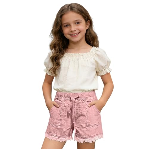 Pantalones cortos vaqueros de niña ideales para juegos en el parque