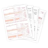 1099 MISC Forms 2019, 4 Part Tax Forms Kit, 25 Vendor Kit of Laser Forms Designed for QuickBooks and Accounting Software