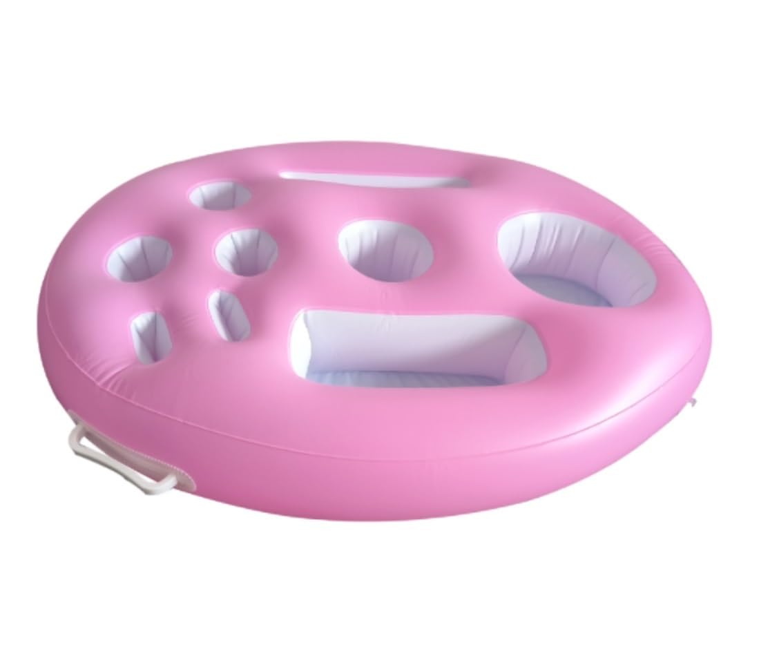 Vassoio galleggiante per adulti – Lettino da piscina per bambini con barra di sabbia, perfetto per feste in piscina e relax nelle terme, accessorio per attività acquatiche