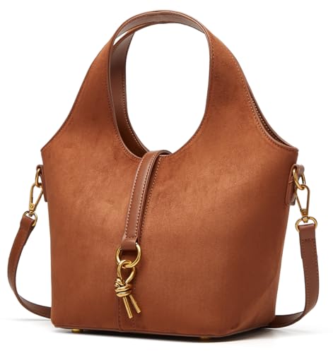 Women Bucket Bag PU Leather Hobo Bag Fashion Shoulder Crossbody Vintage Tote Small Handabg Purse