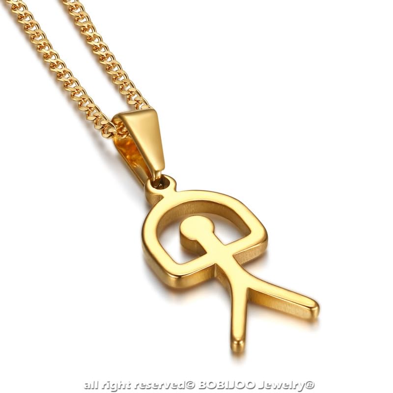 BOBIJOO Jewelry - Pendentif Indalo Homme Femme Chance Espagnol Gipsy Acier Or Doré Plaqué Chaîne