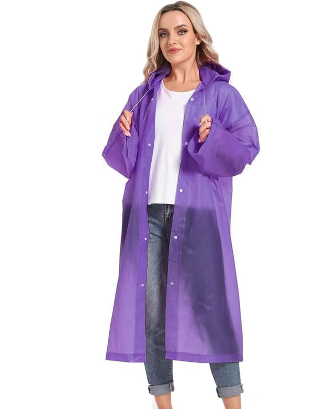 Image of CHACKO EVA Waterproof Rain Coat Hooded Outdoor Water Resistant Suit Portable Men and Women