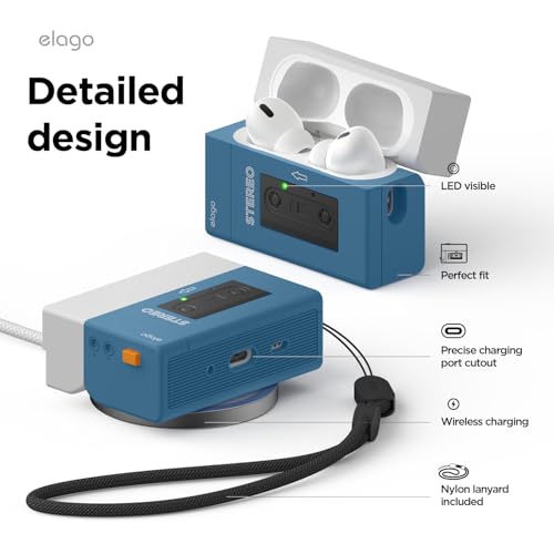 Image of elago Cassette Tape Player Case for AirPods Pro 2