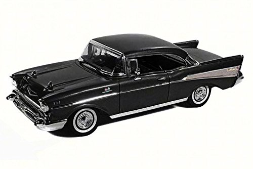 Motor Max 1957 Chevy Bel Air Coupe, Black 73180 - 1/18 Scale Diecast Model Toy Car