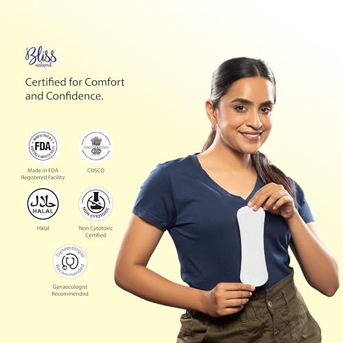 Image of BLISSNATURAL Panty Liners for Women 185mm Daily Use (Pack of 20) | For Non-Period Days | Ultra Thin, Extremely Soft, Skinny Fit | Plant Based