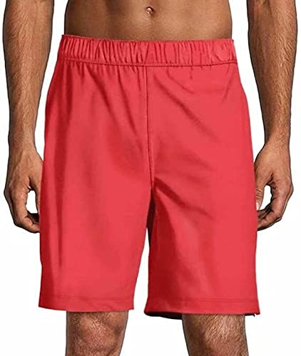 Speedo Men's UPF 50+ Tech Volley Swim Trunks with Comfort Liner (as1, Alpha, s, Regular, Regular, Bittersweet, Small(30/32))