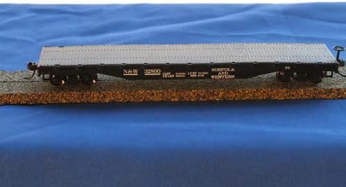 Bachmann HO 52インチ フラットカー ノーフォーク&amp;ウェスタン N&amp;W 32800 17342