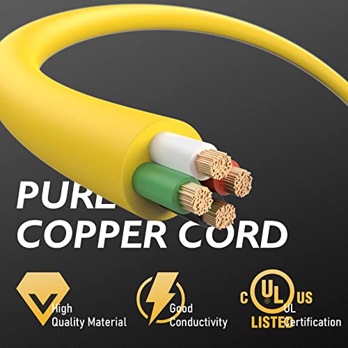 TOOLIOM 30 Amp Generator Cord, L14-30P/L14-30R Generator Extension Cord, UL Listed Heavy Duty Generator Power Cord 125/250V 7500W 10 AWG SJTW RV Extension Cord with Lighted Power Indicator (25FT) - Image 6