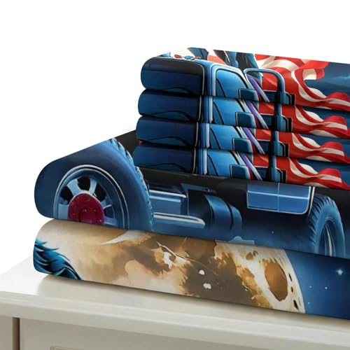 Housse de couette microfibre douce loup 220x240 cm抗 s'estomper lit - 6