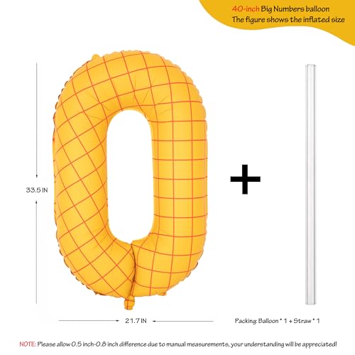 Image of 40 inch Matte Yellow Balloons Toy Inspired Story Theme party Supplies, Number Birthday Decoration, Cowboy Decorations Western, Cowgirl Party Balloon Digital 0