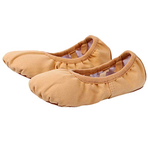 EXCEART Sapatos de Prática de Dança Sapatos de Balé de Ioga para Mulheres (Tamanho Marrom Claro 45 2