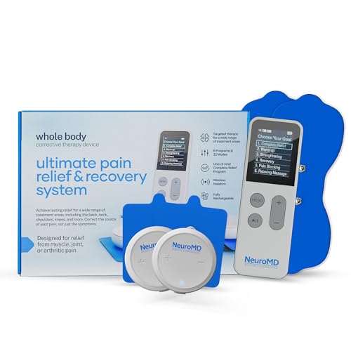 NeuroMD Wireless TENS Unit Muscle Stimulator for Pain Relief | TENS Machine with Electrode Pads |