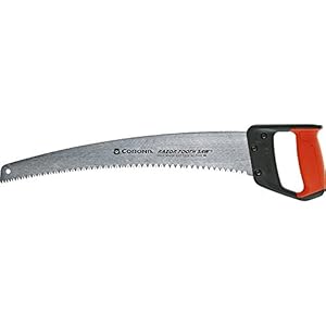 Corona Tools 18-Inch RazorTOOTH Pruning Saw | Heavy-Duty Hand Saw with Curved Blade | D-Handle Design for Gloved or 2-Handed Operation | Cuts Branches Up to 10″ in Diameter | RS 7510D