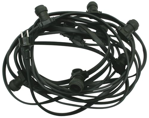 20 m GUIRNALDA BASES E27 IP65 nero