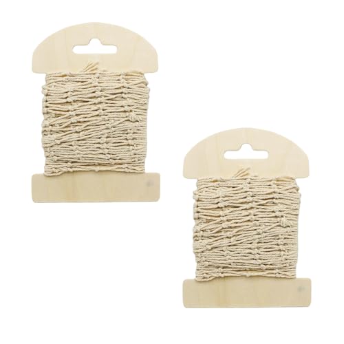 MIPIACE - MIPIACE 2 Pièces Filet de Peche Décoratif 100cm x 13 cm Décoration Murale en Filet de Pêche Maille Photo Décoration Murale Maritime pour Mariage Fête Photographie Scène Carnaval Décoration de Table