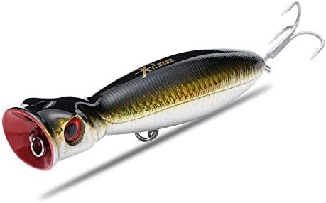 Kingdom Floating Fishing Lure Set Bass with Topwater Floating Rotating Tail Artificial Hard Bait Fishing Lures Swimbaits Slow Sinking Hard Lure Saltwater and Freshwater…
