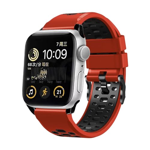 Bracelet de montre en caoutchouc anti-irritation pour remplacer les bretelles série 45mm 44mm - 4