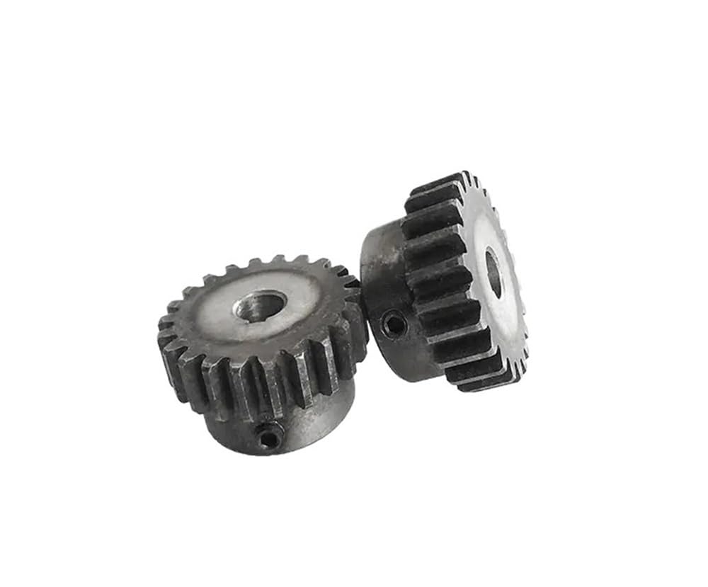 Pignon d'engrenage droit 1.5M 10T .5 Mod 10 dents, trou de droites 6mm 8mm 45# engrenage majeur en acier, Transmission à crémaillère Cnc(8mm,2pcs 1.5M 10 Teeth)