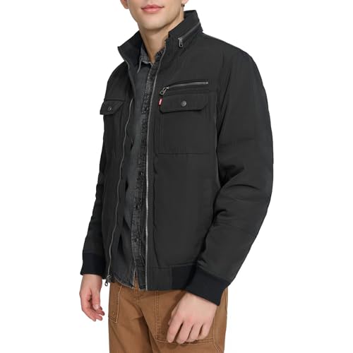 Levi's Men's Stand Collar Utility Bomber3