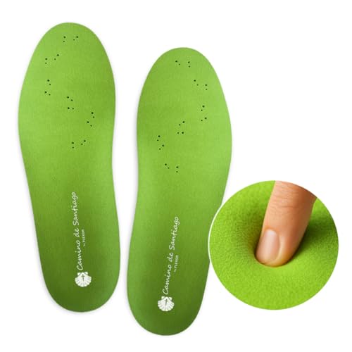 Flexor | Plantillas confort, talla 40/41, verde, espuma de memoria | Transpirables, amortiguadas, hipoalergénicas | Absorben impactos y humedad, para pies sensibles