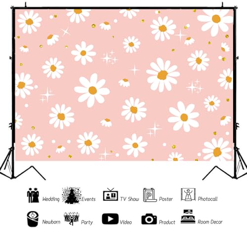 Fondo Fotográfico InMemory Pink Daisy 210x150 cm miniatura 5