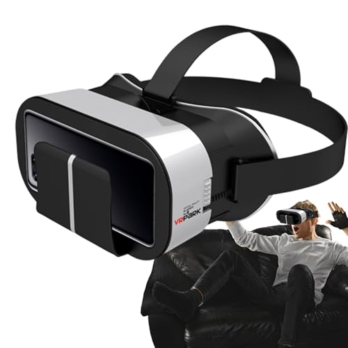 Gafas de realidad virtual: auriculares VR móvil ajustables con lentes de alta definición | Experiencia 3D inmersiva para viajes, aprendizaje, juegos, videos panorámicos, teléfonos inteligentes compati