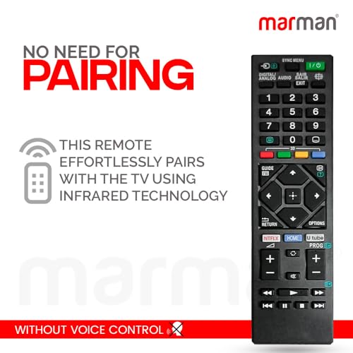 Image of marman Replacement of Sony Tv Remote Original Bravia Fit All Series of Smart Android 4K LED LCD OLED QLED FHD HD Sony Television - Universal Remote for Sony Bravia Without Voice Command