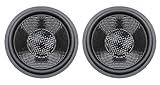 honselia 5in 126mm Woofer Speaker Paper Cone, Subwoofer Rubber Surround Dust Cap, Pair of 2 Powerful Car Audio Subwoofer Basket