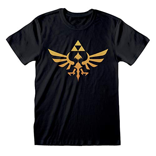 Tee Shack Legend of Zelda Hyrule Logo Officiel T-Shirt Hommes Unisexe (Large)