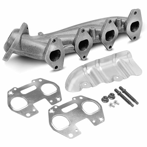 A-Premium Right Side Exhaust Manifold Kit W/Gaskets & Bolts & Studs & Nuts[5.4L] Compatible with Ford F-150 2010, F-250 F-350 Super Duty 2010, Expedition 2010-2014 & Lincoln Navigator 2010-2014