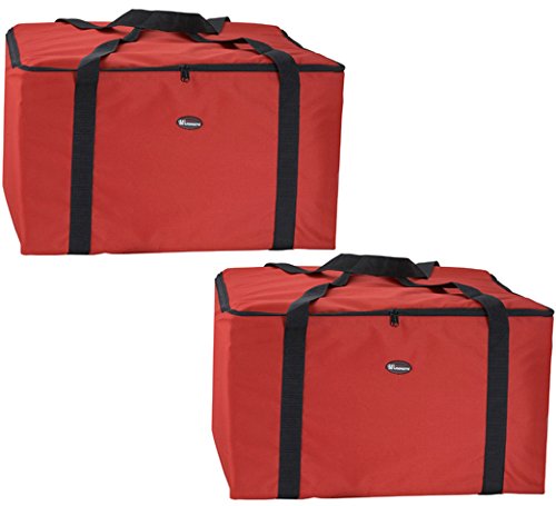 Tiger Chef 22 Pizza Delivery Bag, 22" X 22" X 13" (2 Pack) [Misc.]