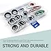 Zigeiya 60 PCS A/C Compressor Seal Washer Kit, 9 Sizes Gasket Bonded Seal Assortment, A/C System Compressor Port Gasket Accessories, Universal for Most Cars (Multicolored)