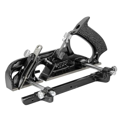 Faithfull 778 Falzhobel in Holzbox – Gusseisen-Falthobel mit präzise geschliffener Basis für Tischlerarbeiten, Fräsarbeiten und Querholzbearbeitung