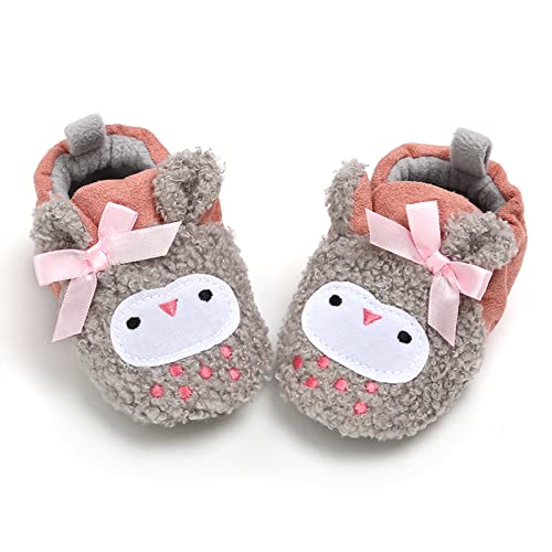 First Walking Boots for Baby Cartoon Shoes Plus Velvet Warm Nude Boots Fashion Non Slip Breathable Toddler Shoes4