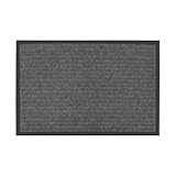 Bestlivings Fußmatte für Eingangsbereich- Schmutzfangmatte (Grau / 60x40cm) rutschfeste Sauberlaufmatte für Innen und Außen, saugfähiger Fußabstreifer
