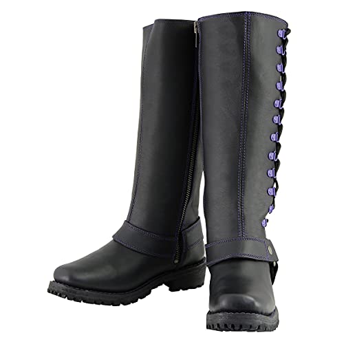 Image of Milwaukee Leather Women's Premium Leather Motorcycle Harness Boots Collection MBL - 8