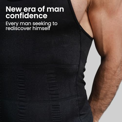 Image of SHAPERLUV Mens Compression Shirt Tank Top 2.0 Sleeveless Body Shaper - Compression Shirts for Men Shapewear Undershirt