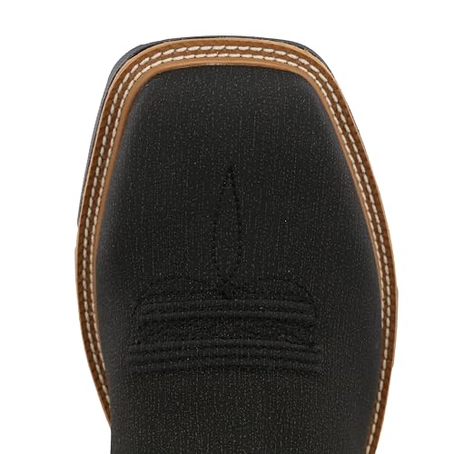 Image of Twisted X Men's 12 inch Western Work Boot, Square Toe with CellStretch, Charcoal & Kiwi, 10.5 EE