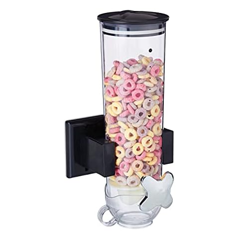 Relaxdays 1.7-Litre Wall-Mounted Cereal Dispenser Cover